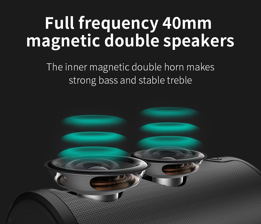 Eiferer S8 berühren Kontrolle Bluetooth Lautsprecher Spalte + Tragen Tasche HiFi Unterstützung SD Karte Freisprecheinrichtung Stereo Drahtlose Lautsprecher für draussen