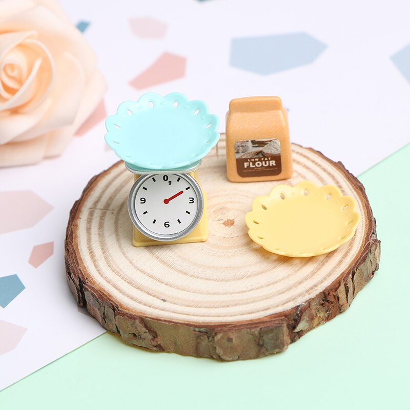 1 Set 1/6 1/12 Poppenhuis Miniatuur Accessoires Model Bakken Elektronische Bench Scalekitchen Speelgoed Voor Poppenhuis Decoratie
