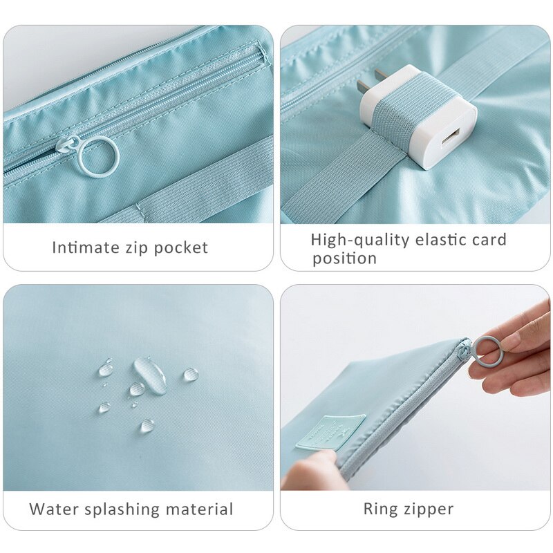 DIHOPE Reise Lagerung Tragbare Digitale Zubehör Gadget Geräte Organizer USB Kabel Ladegerät Fall Reise Kabel Veranstalter Tasche