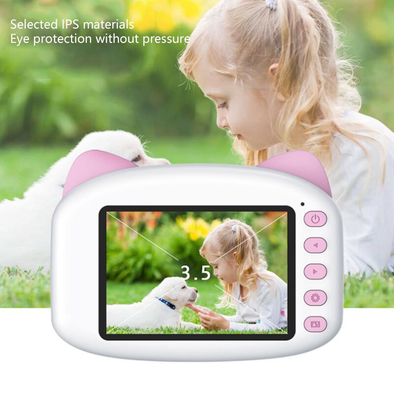 3.5 inch HD 1080P Kids Camera Cartoon Children Mini Digital Photo Video Camera Built in Game Best Birthday Children Camera