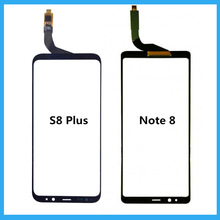 Painel de substituição para samsung galaxy, digitalizador touchscreen, preto, para s8 plus/note 8 reparo do painel