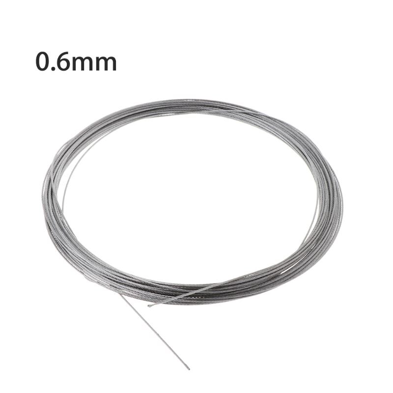 10M 304 Roestvrij Staaldraad Zachte Vissen Lifting Kabel 7 × 7 Waslijn
