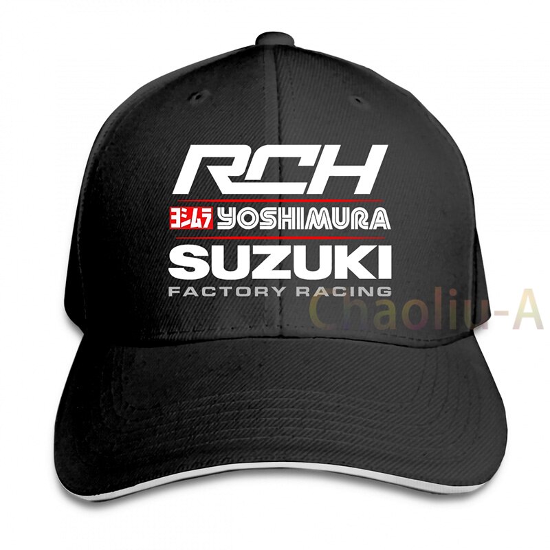 Suzuki Yoshimura Racer Japan Gsx Gsxr Rch Suzuki Baseball cap men women Trucker Hats adjustable cap: 1-Black