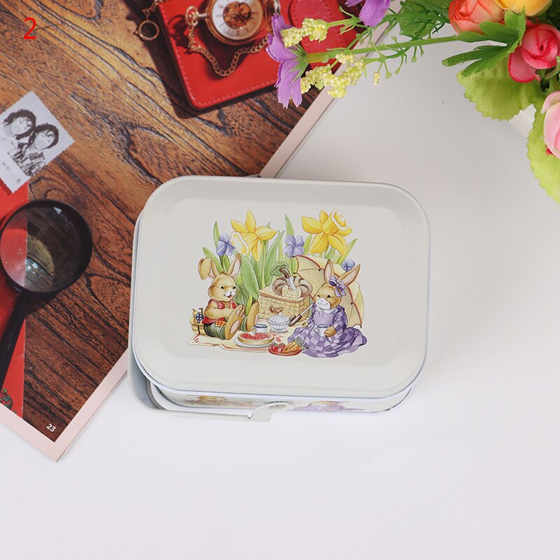 1pc vintage liten koffert oppbevaringsboks godteriboks bytteboks øretelefonboks liten koffert: 2