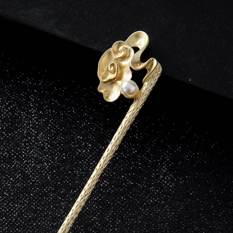 Women Banquet Party Hair Pin Accessories Best Jewelry Vintage Hair Stick Chinese Style Simulated Pearls Hairpin