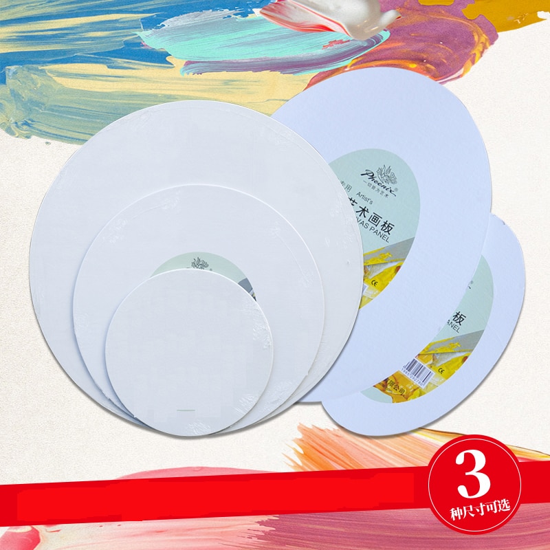 4 sztuk 20/30/40CM farby olejne płyta płótnie okrągłe białe puste rama z płótna farby akrylowe robić malowanie rękodzieło płótno artystyczne malowanie