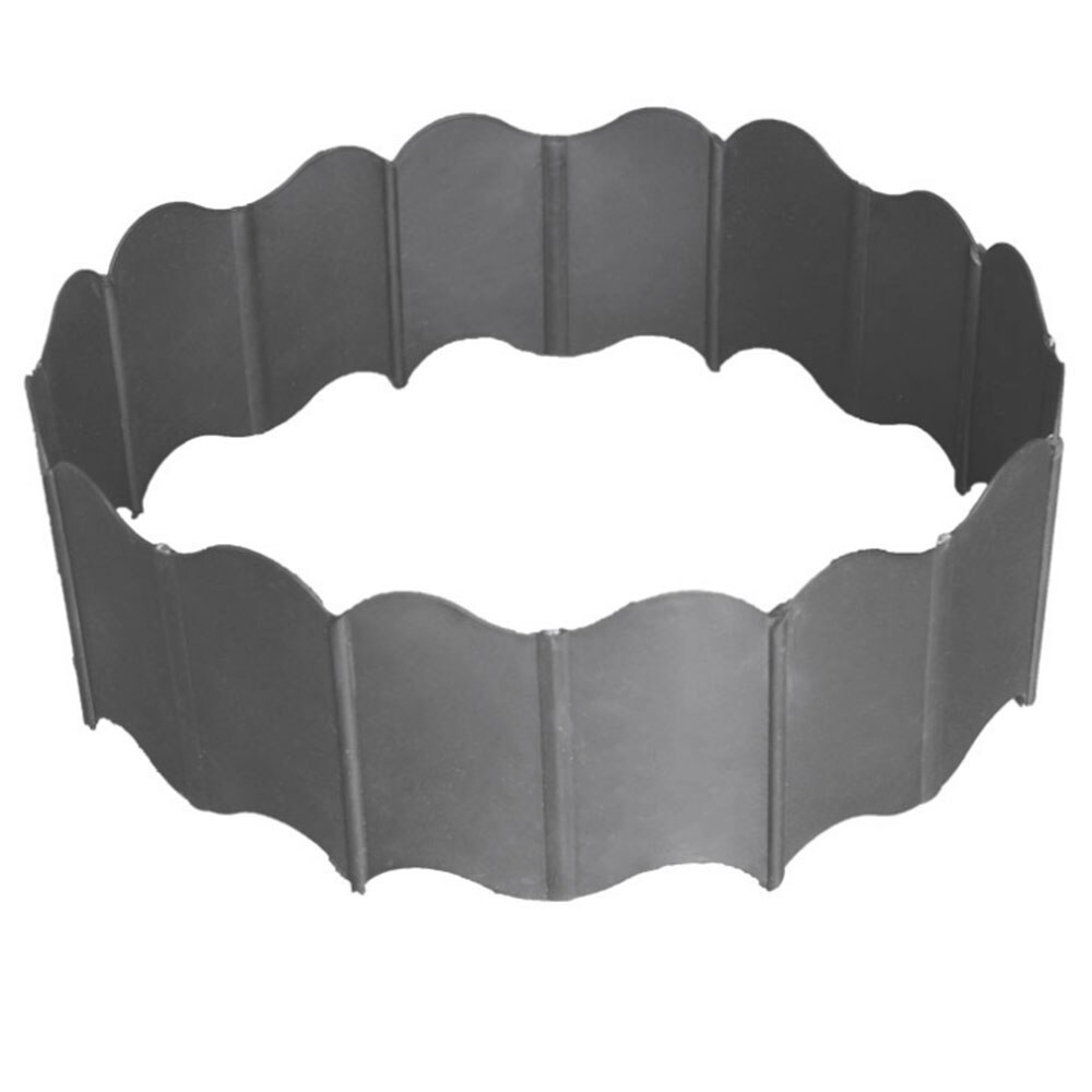 20pcs Plastic Lawn Garden Fence Edging Plant Border Decorations Interlocking Edging Kit No-Dig Pound-in Garden Edge 15.5*13.5cm