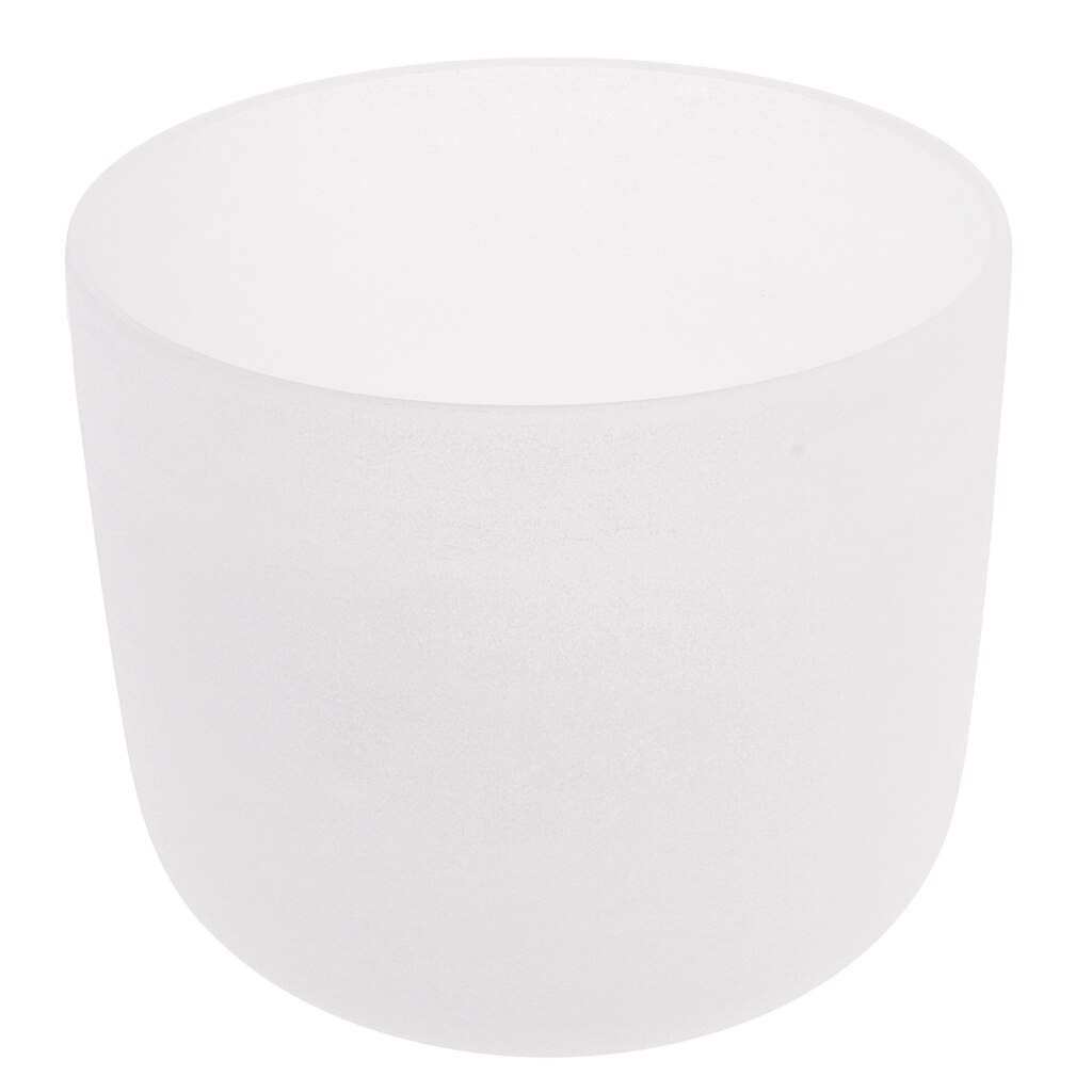 Crystal Singing Bowl C Note E Note Set for Frosted Quartz 7 Inch: C Note white