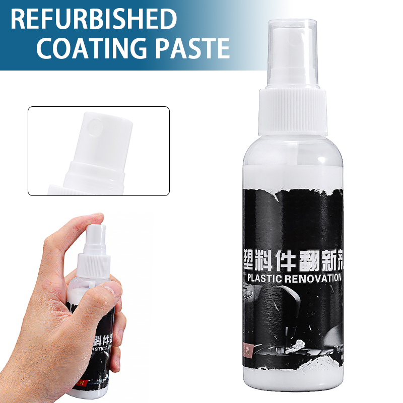 1pc 100ml bil interiør skinnsete sofa skinn plastdeler regummiering middel voks bil vedlikehold pleie rengjøringsmiddel