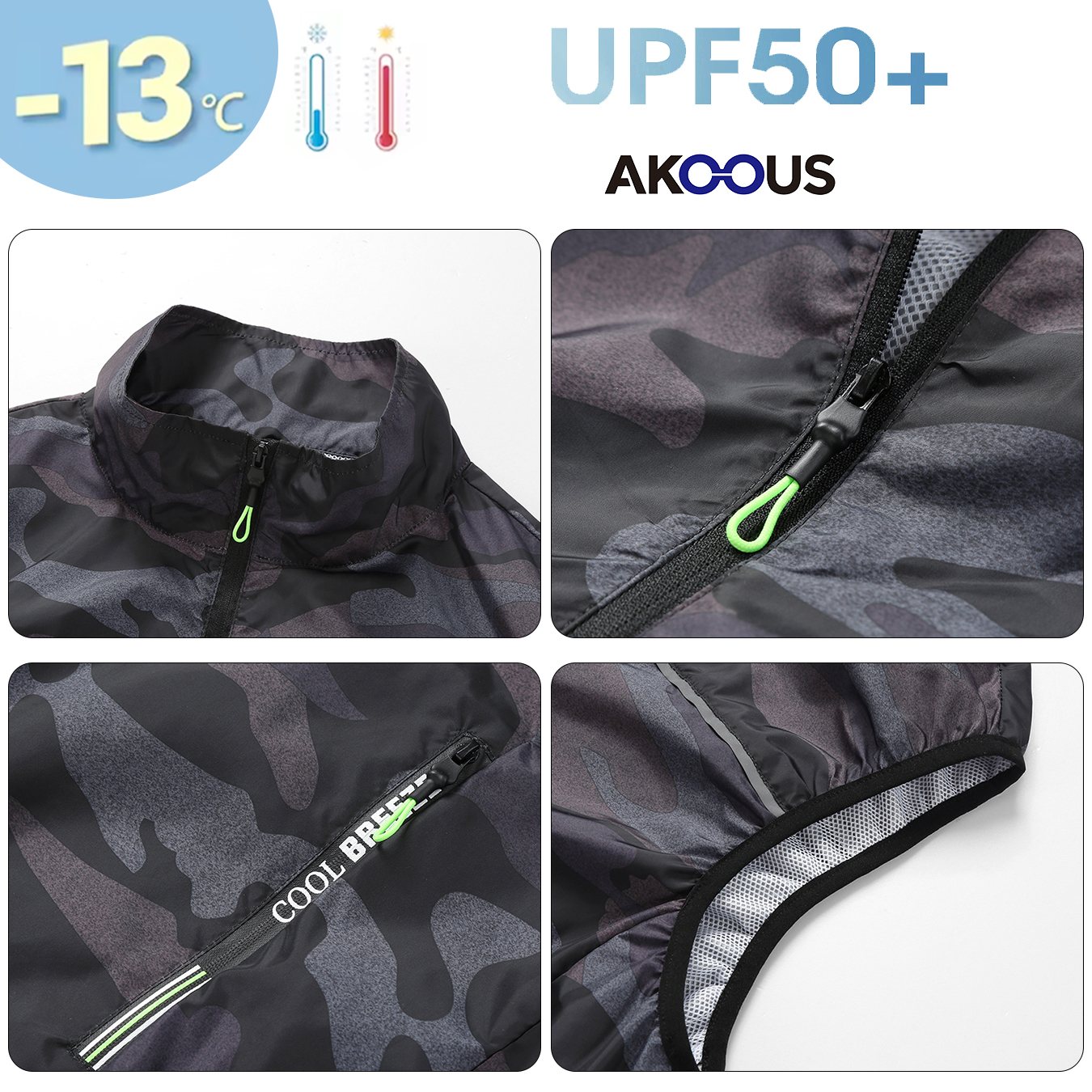 AKOOUS 12 V/5 V USB 4 Fans Koelvest Mannen Draagbare Airconditioning Kleding voor Outdoor Werk Vissen Wandelen losse Cool Vest