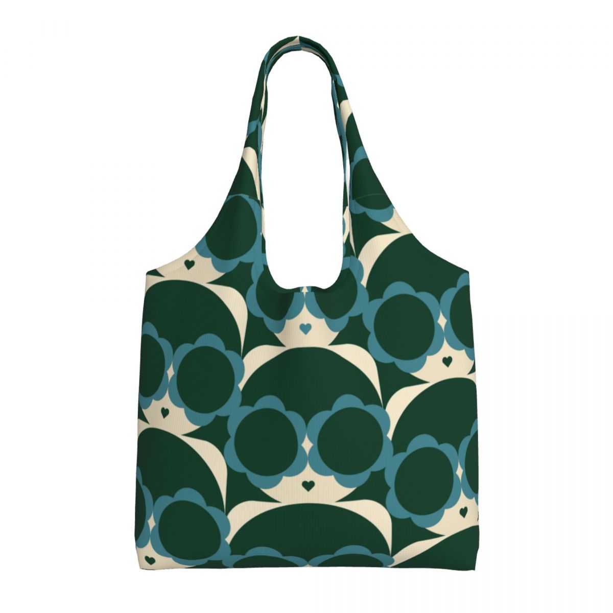 Impressão personalizada cão vermelho mostrar sacolas de compras reutilizáveis orla kiely mantimentos lona shopper bolsa ombro fotografia bolsas: Transparente