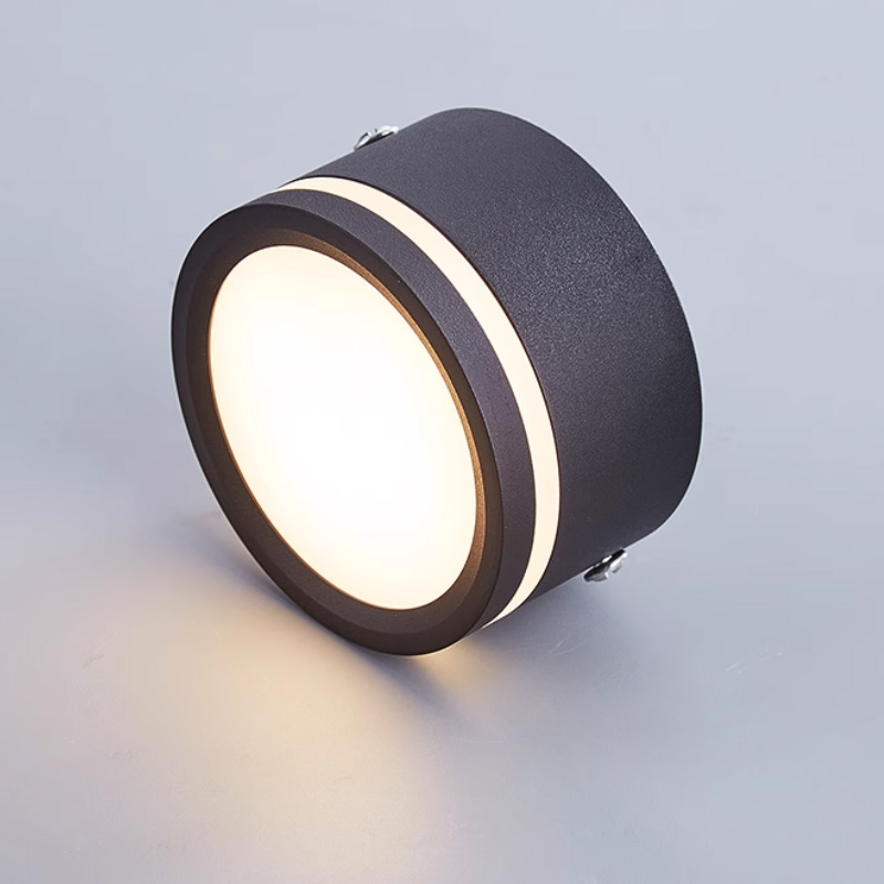 Påbygget led-downlight, sidemonteret, selvlysende loftslampe 5w 7w 9w 12w 15w , nordisk stil, dæmpbar led-downlight spotlight