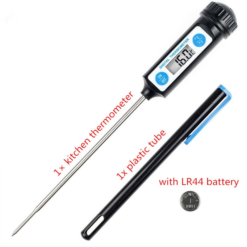 Electronic Digital Instant Read Meat Thermometer Kitchen Cooking Food Candy Thermometer for Oil Deep Fry BBQ Household: style 1