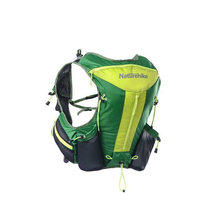 Naturehike Lightweight Running Backpack Vest Pack, Cell Phone and Accessories Holder, Hydration Carrier System Bags for Runners: Green Color