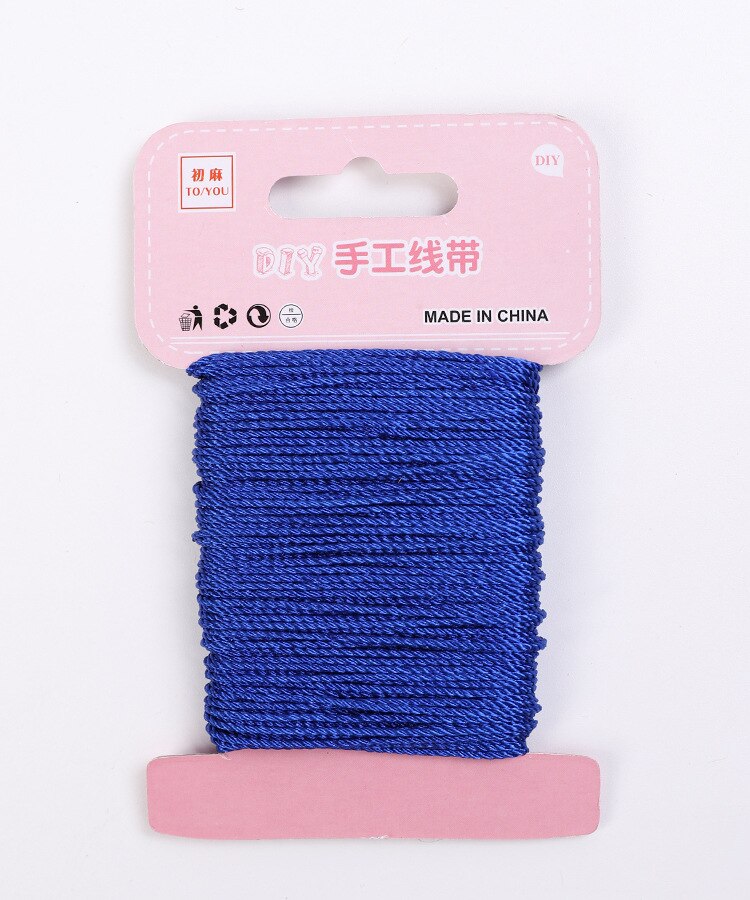 1.5mmx20m Hand knitting Jute Rope for Handcraft Supplies Packaging Stuff Bouquet wrapping: 10  blue