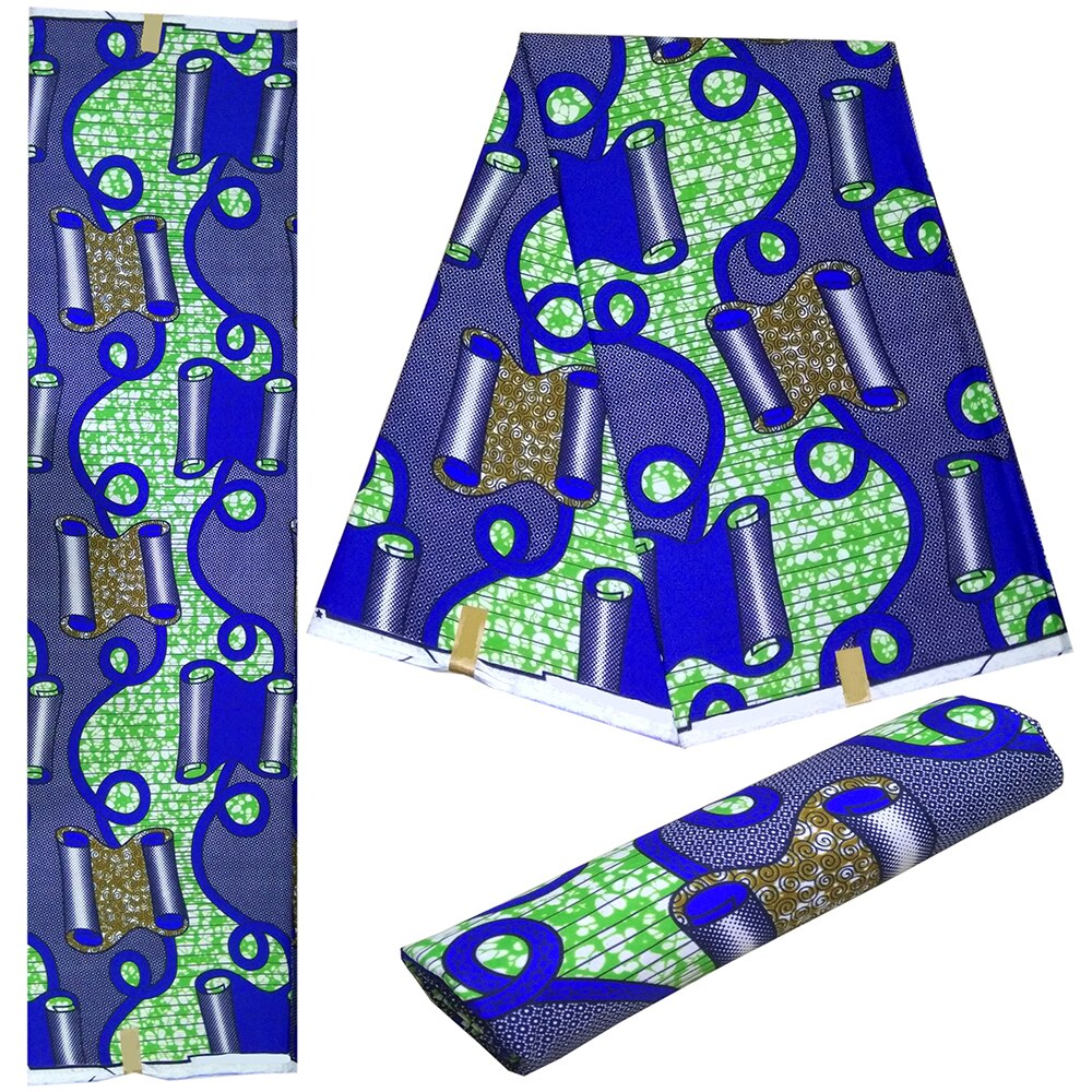Ankara African Print Wax Fabric Wax Polyester African Fabric 6 yards