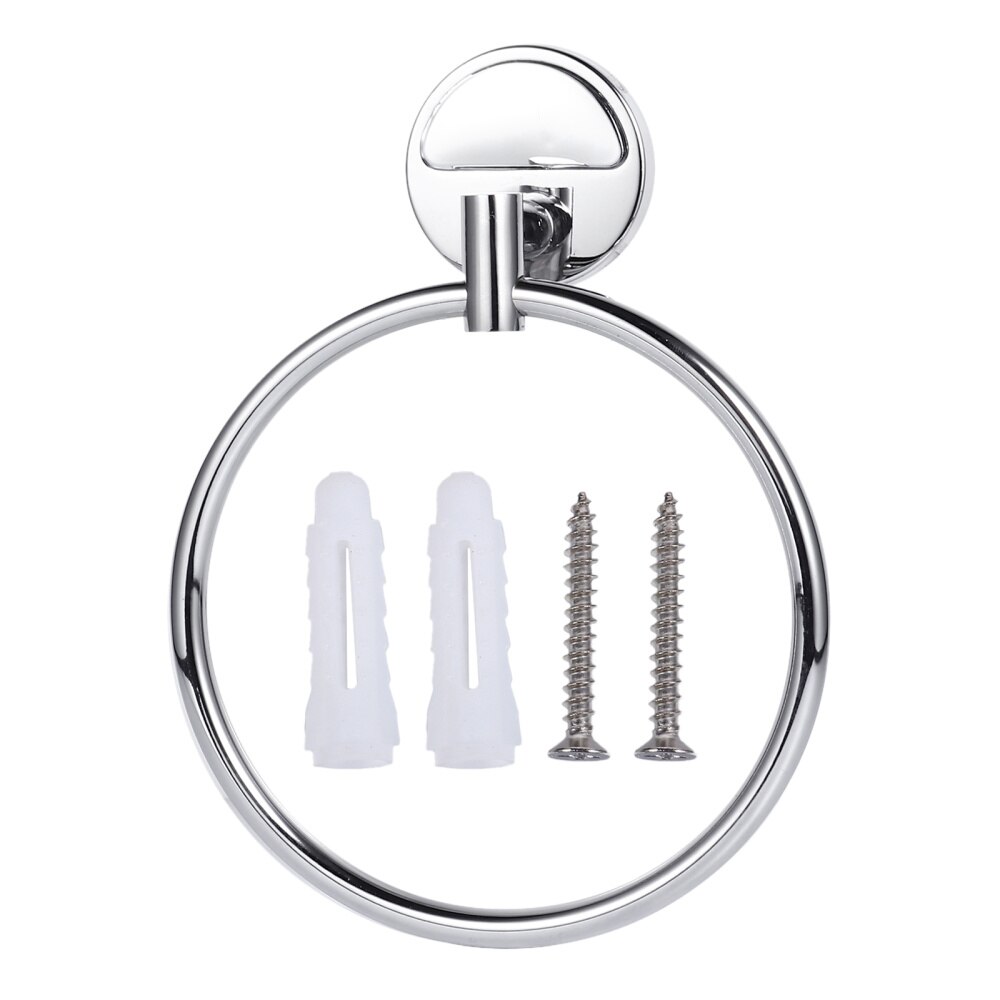 1Pc Handdoekenrek Rvs Praktische Handdoek Houder Muur Handdoekenrek Handdoek Ring Voor Badkamer Thuis
