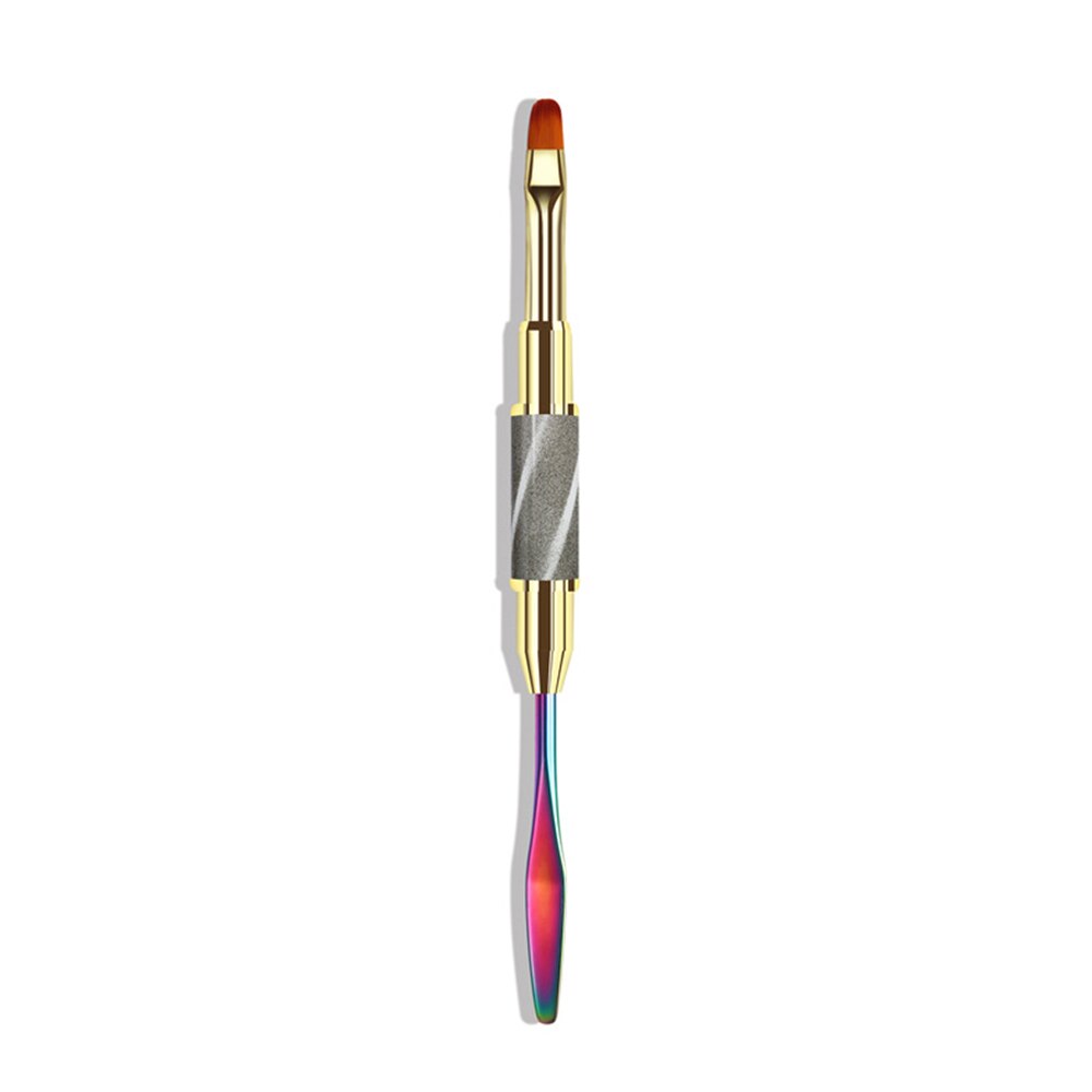 Cat Eye Dual-End Nail Art Pen Kleur Mengen Pen Nail Liner Drawing Pen: White