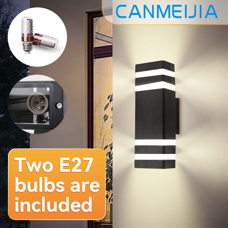 Dekorativ væglampe udendørs  e27 lamper vandtæt gade veranda væglampetter have facade lys balkon soveværelse hjem udendørs belysning