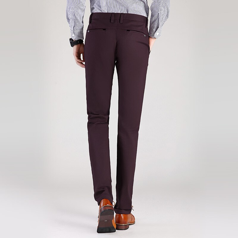 Mænd kjole bukser plus størrelse formelle bukser slim fit bukser bryllup mænd sorte jakkesæt bukser business casual herre kjole bukser