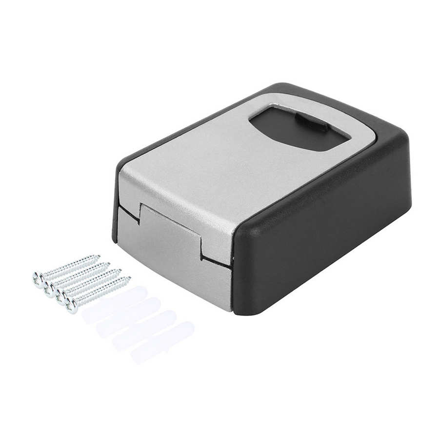 Safe Key Box Key Storage Organizer With 4 Digital Wall Mounted Combination Password Keys Safe Box