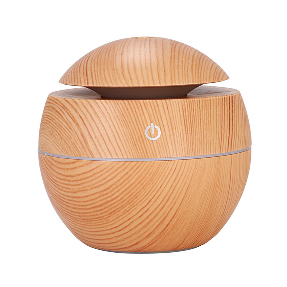 Wood Grain USB Air Humidifier Aroma Diffuser LED Night Light Electric Essential Oil Diffuser aromatherapy For Home Office: 01