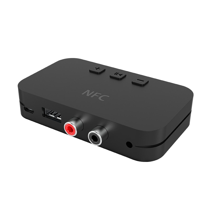 NFC Bluetooth Ricevitore senza fili BT5.0 o Ricevitore 3.5 millimetri AUX RCA Adattatore Bluetooth per auto Telefono PC e Altoparlante