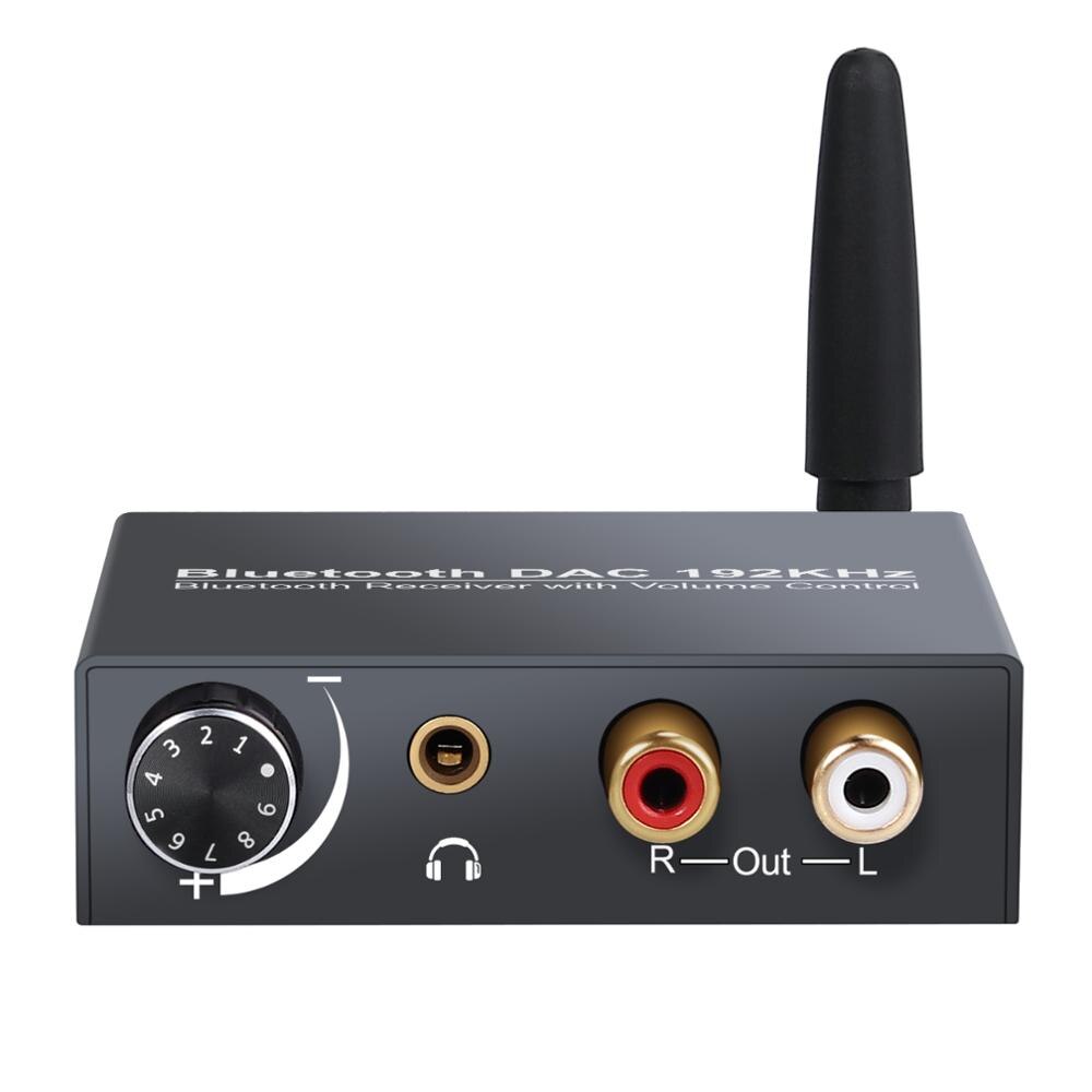 Esynic Bluetooth Digitale Audio Analoog Converter Ondersteuning Volumeregeling Optische Coax Naar Analoog Rca 3.5Mm Dac Adapter Voor pc