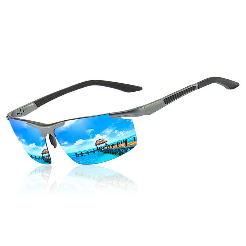 SHARK ZEIL Meekleurende Zonnebril Mannen Gepolariseerde Kameleon Glazen Mannelijke Kleur Veranderen Zonnebril HD Dag Nachtzicht Eyewear