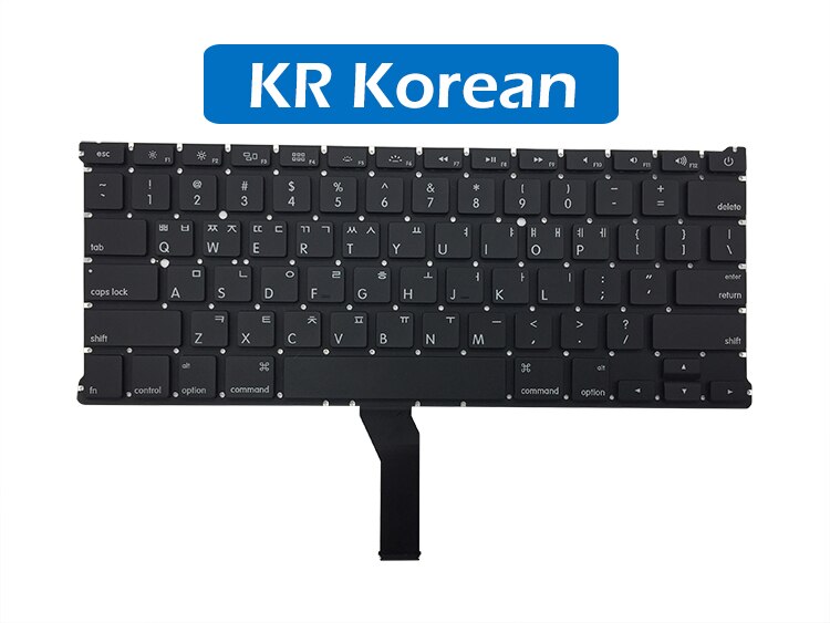 Laptop Replacement Keyboard KR Korean SE Swedish TH Thai Arabic Layout for Macbook Air 13" A1369 A1466 Keyboard Year: Korean