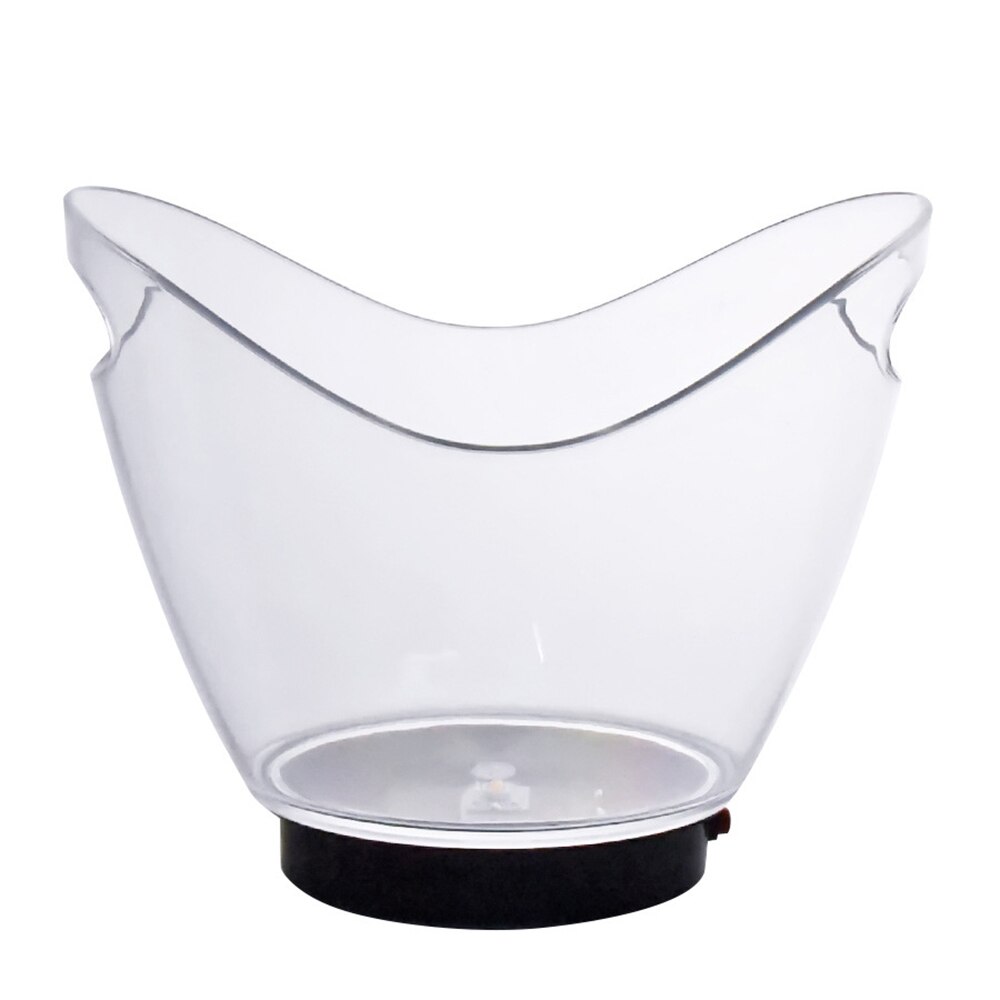 Cubo de hielo LED impermeable, Cubo de champán, transparente, 5 colores, para discoteca, Bar, ,