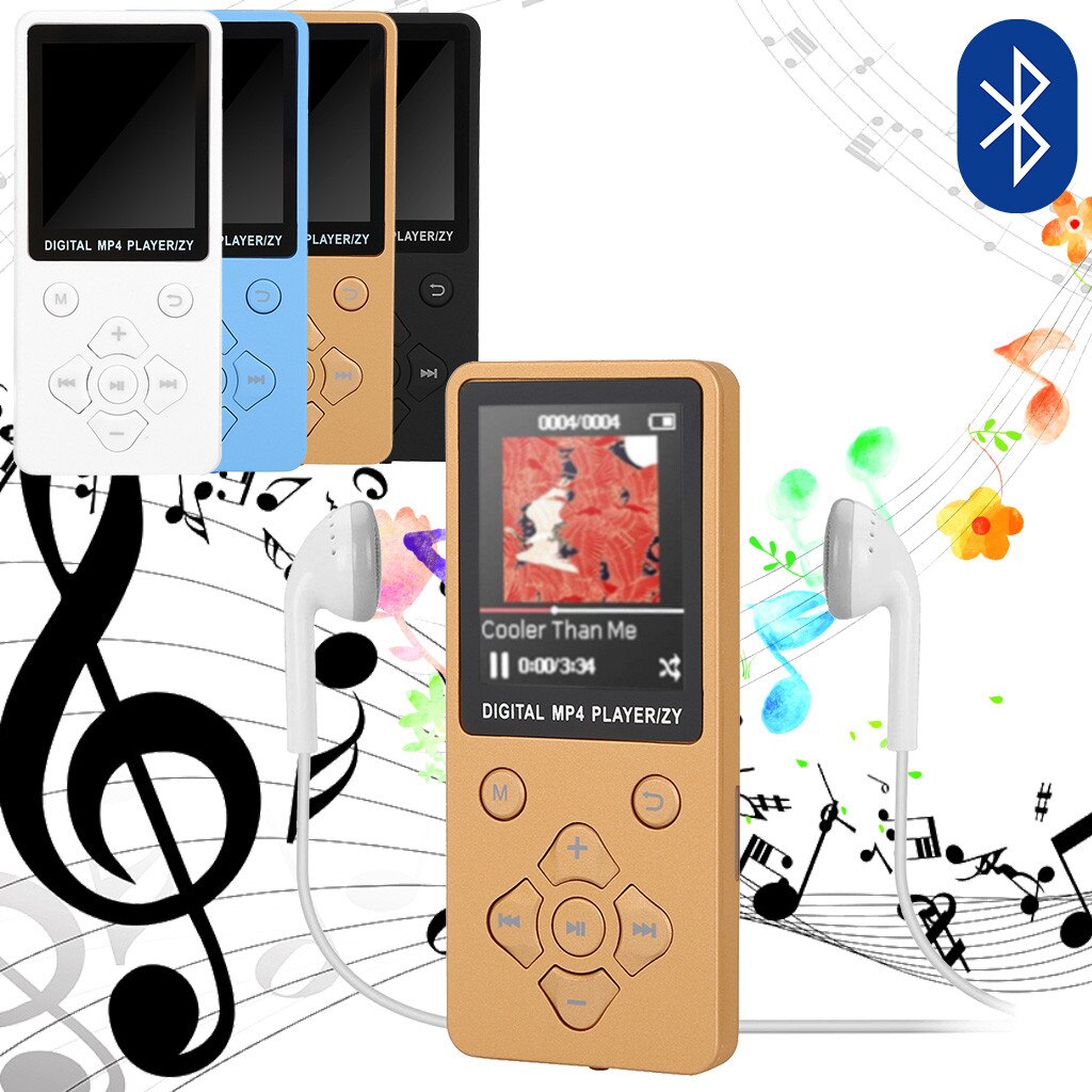 EPULA lecteur MP3 Portable écran couleur diamant bouton lecteur MP3 Support FM Radio enregistrement vidéo film externe mémoire TF carte