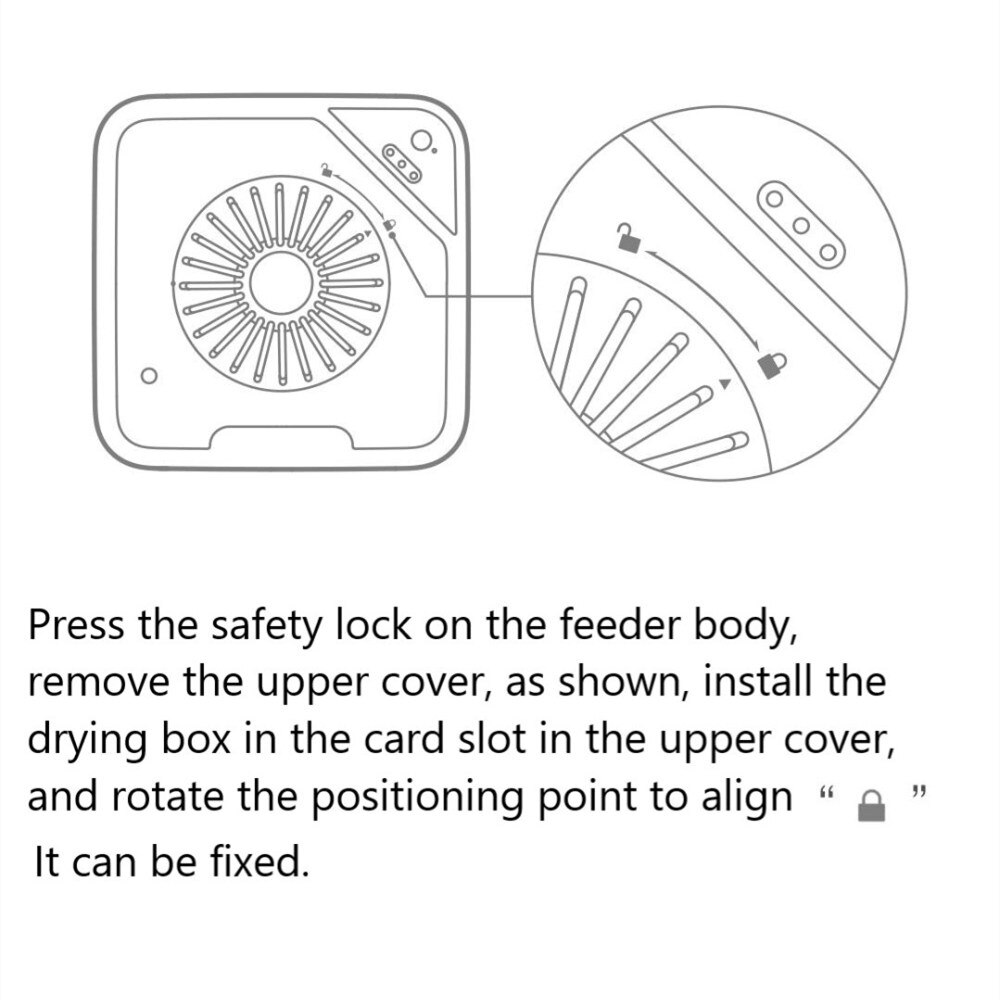 Smart Pet Feeder Drying Box Set Connected to Mijia APP Smart Reminder Expires for Xiaomi Xiaowan Pet Feeder