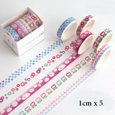 3Meter Scrapbooking Washi Tape Lovely Grid Basic Shape Notebook Diary Planner Diy Accessory Masking Tape: cloud