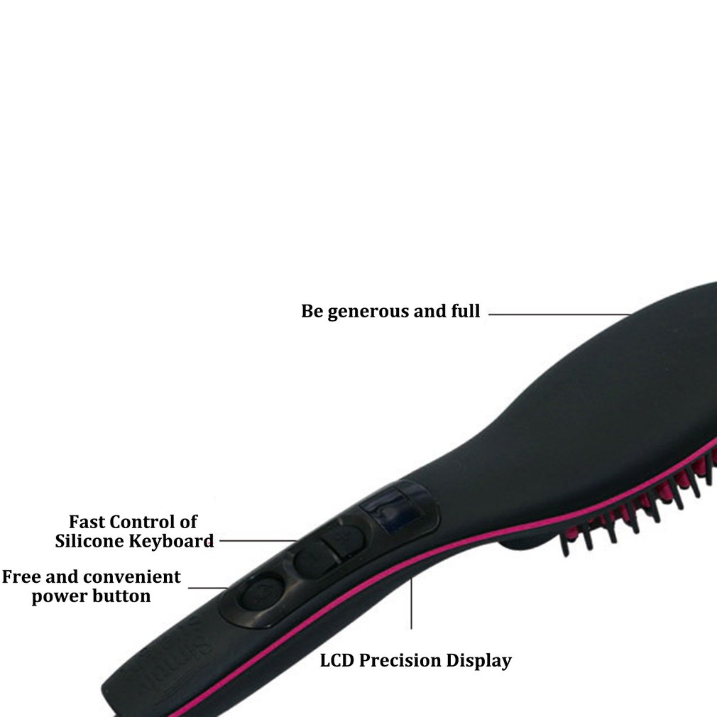 Peine de pelo alisador de pelo mágico peine de pelo eléctrico recto peine Anti-escaldado y cómoda cabeza de frotamiento táctil