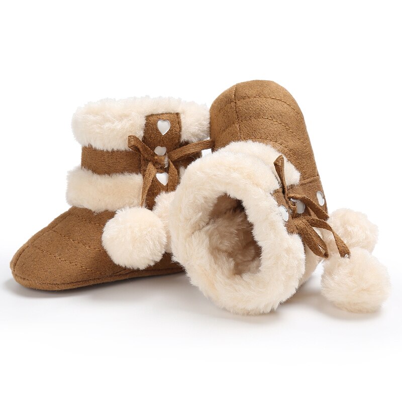 Winter Snowboots Voor Pasgeboren Baby Meisjes Booties Warm Houden Pluche Binnenkant Anti-Slip Baby Baby Peuter Cute Soft bodem Schoenen Ugg