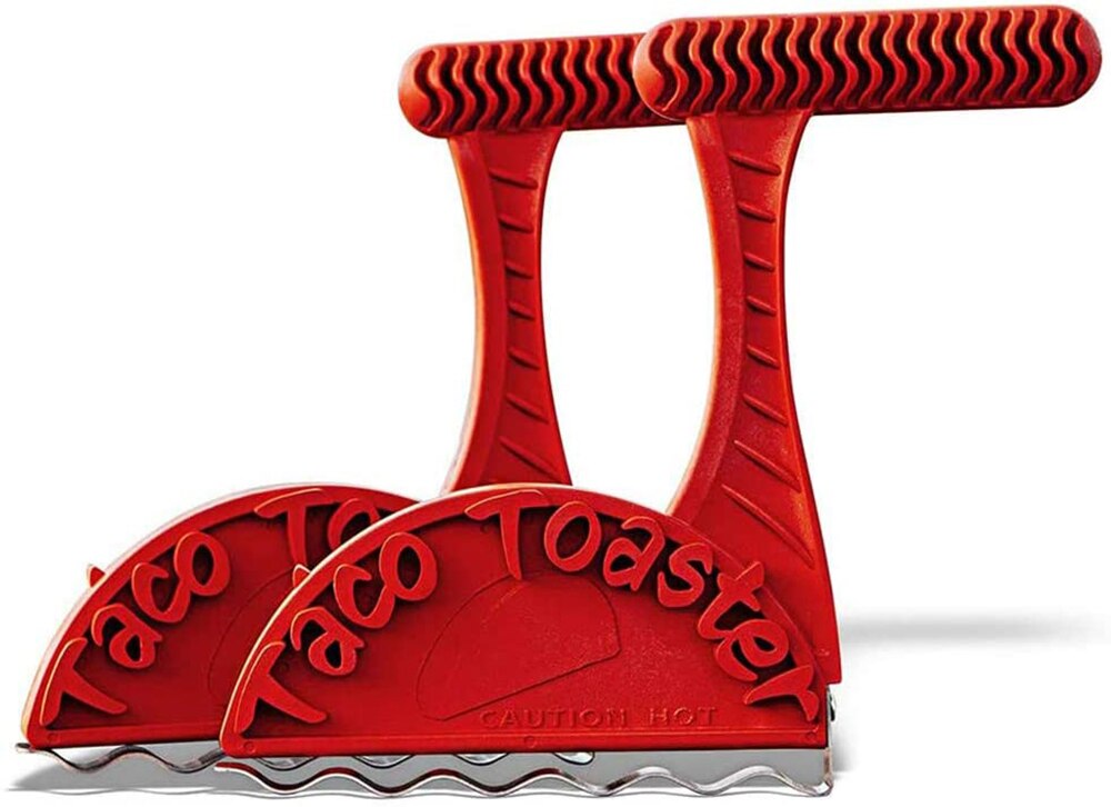 Original toast maker, 2 healthy cheddar cheeses Crispy taco shells Taking tacos to the next level Comes with toast tortilla box: 2pcs