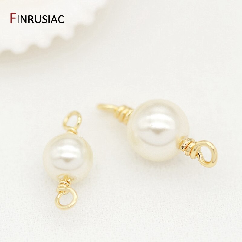 Supplies For Jewellery Handmade Pearl Beads Connector Charms Pendants For DIY Making Bracelets Necklaces Earrings Components