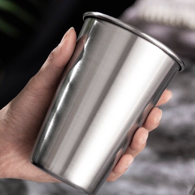 4PCS 304 Stainless Steel Beer Cup Whisky Wijnglas loodvrij Kristal Cups Bar KTV Wine Cup Bar Hotel Drinkware Juice Tea Bar Party
