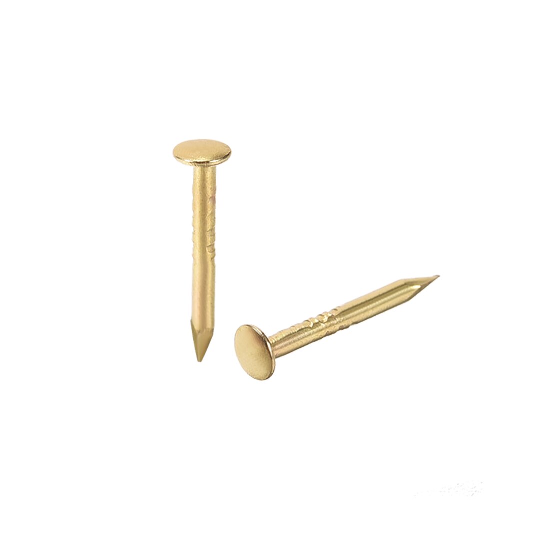 Uxcell 200Pcs Kleine Tiny Nagels 1mmX10mm Diy Huishoudelijke Accessoires Gold Tone Voor Huis Tuin Diy Toepassing