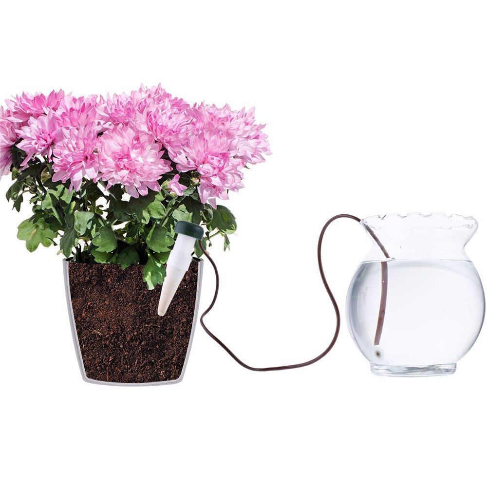 Indoor Plants Automatic Drip Irrigation Watering System Flower Pot Waterer Tool Pottery Plant Watering Device Gardening Tool