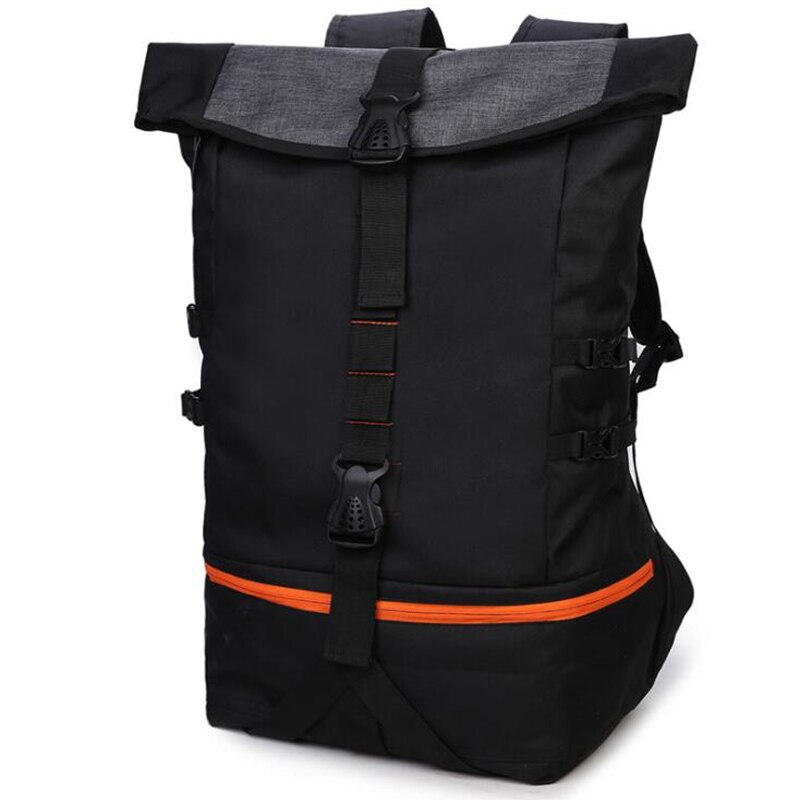 Zebella Schwarz Männer Rucksack Große Kapazität Männlichen Reise Rucksäcke Sport Basketball Tasche Atmungsaktiv Rucksack Mochila Schule Tasche: Default Title