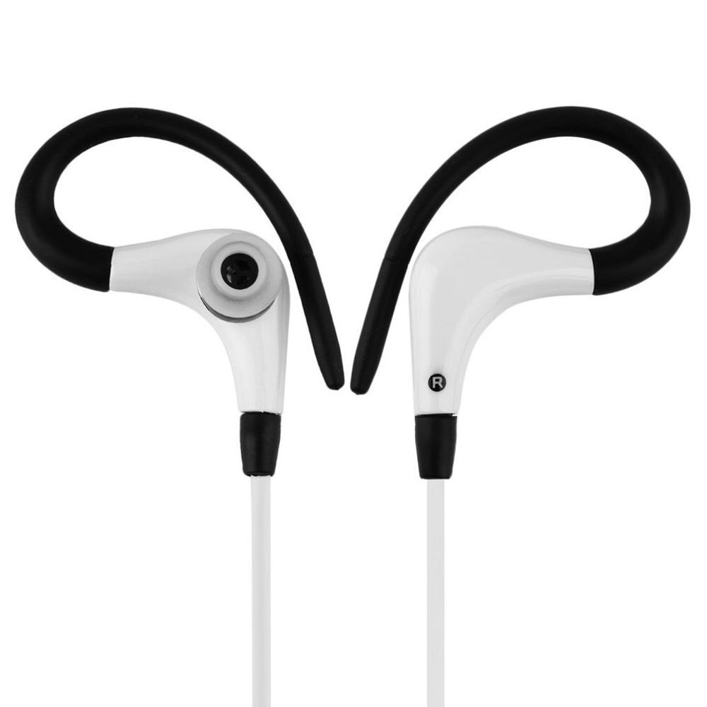 ONLENY Earphones ear hook Sports Running Active Earphone Earbuds Headset Noise Cancelling Hook Headphone fone de ouvido: white black