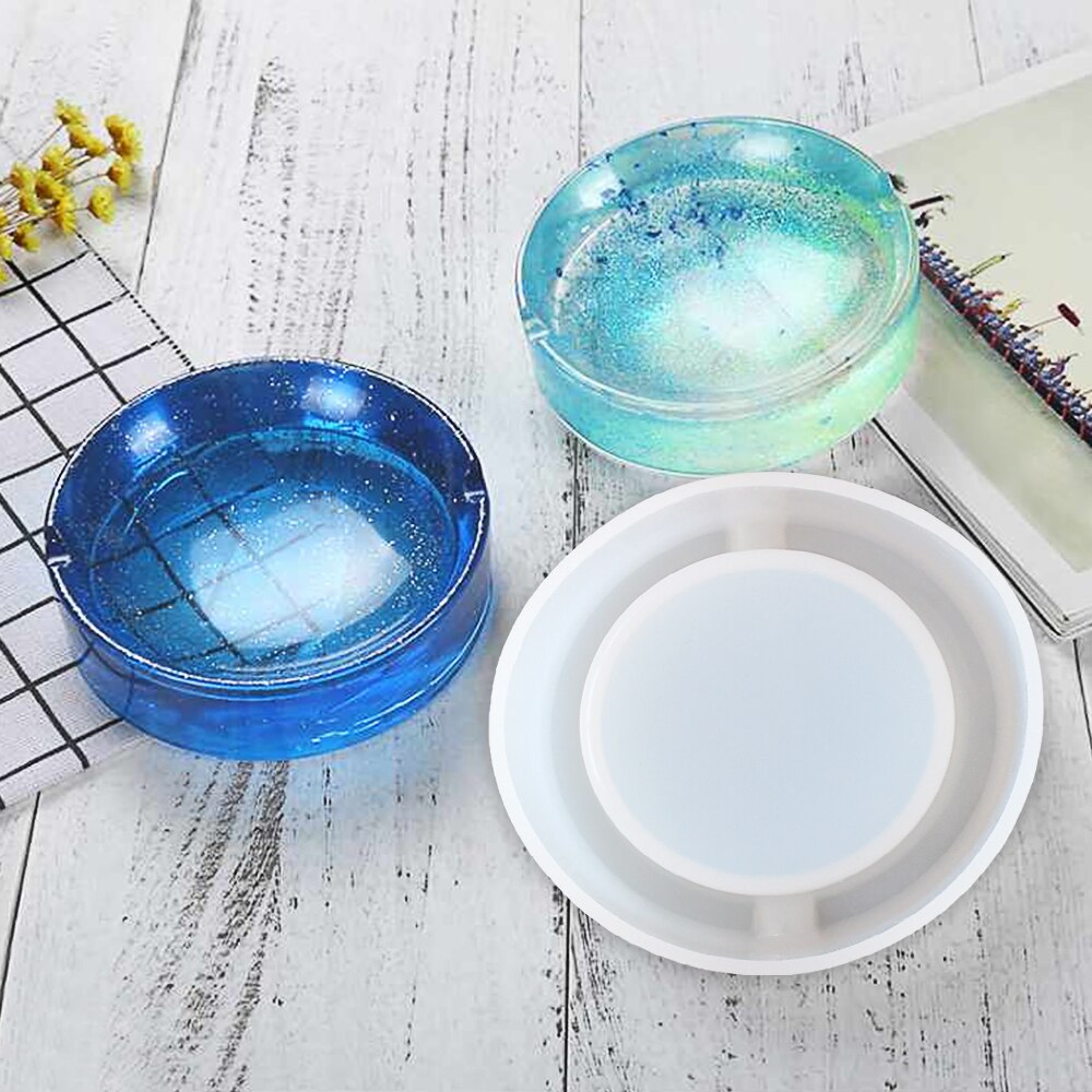 1PC popielniczka rękodzieło DIY przezroczyste żywicy epoksydowej silikonowe połączenie formy robić tworzenia DIY znalezienie akcesoria biżuteria
