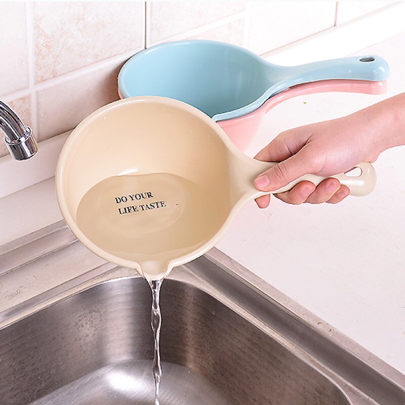 Baby Baby Bad Water Douche Bailer Bad Scoop Cup Kinderen Water Pollepel Plastic Keuken Lange Handvat Water Scheppen Lepel