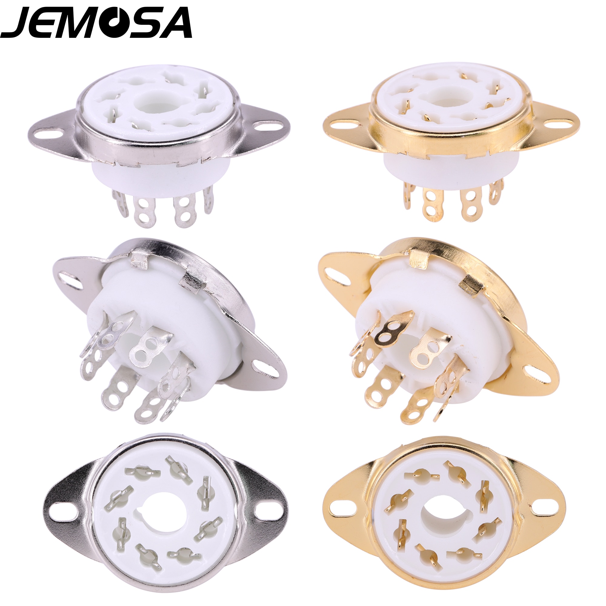 10 pz ceramica 8pin presa tubo GZC8-Y-6 presa tubo elettronico KT88 6SN7 6V6 6L6 EL34 6N8P tubo a vuoto amplificatore Audio HIFI fai da te