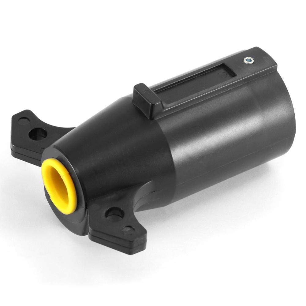 7-hole Trailer Plug Blade Circular Connector RV Parts 12V Towbar Tow-trailer End Supply for Your Caravan Trailer and Truck.