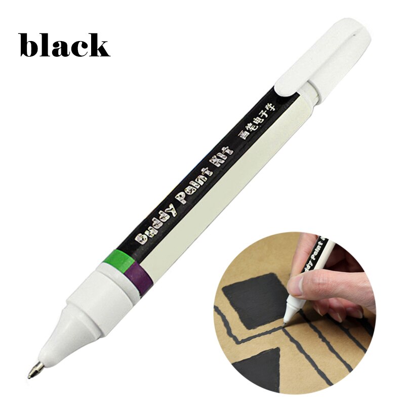 Neue 1 Stck Leitfähigen DIY Tinte Stift Trockenen Schnelle Elektronische Schaltung Ziehen Sofort Werkzeug Blumigen DOM668: Schwarz