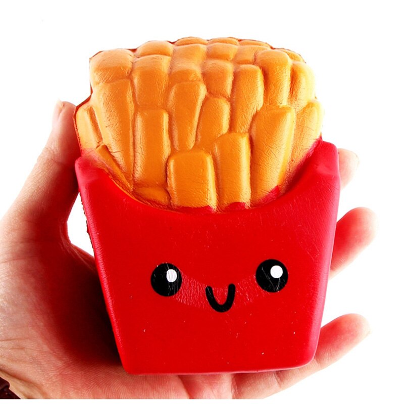 Squishy Cute French Fries Slow Rising Squeeze Toy Simulation Bread Cake Scented Stress Relief for Kid Birthday: Default Title