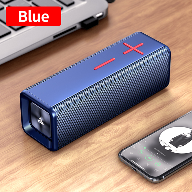 Portable Wireless Bluetooth Speaker Caixa De Som Music Sound Box Blutooth For Subwoofer Bocina Baffle Blootooth Bass Acoustics: Blue